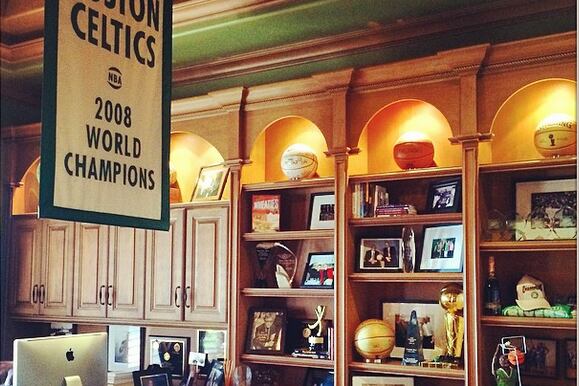 Image: Doc Rivers' Home Office Filled with Celtic Pride