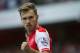 Arsenal's Aaron Ramsey celebrates after scoring against Crystal Palace, during their English Premier League soccer match, at Emirates Stadium, in London, Saturday, Aug. 16, 2014. (AP Photo/Bogdan Maran)