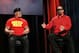 WWE Hall of Famer Hulk Hogan and Sting attend the SummerSlam Confidential Panel on at Club Nokia, on Saturday, August 16, 2014 in Los Angeles. (Photo by Todd Williamson/Invision for 2K/AP Images)