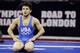 Henry Cejudo sits on the mat before his 55-kilogram freestyle match against Nick Simmons at the U.S. Olympic Wrestling Team Trials, Sunday, April 22, 2012, in Iowa City, Iowa. Simmons defeated Cejudo, who retired from the sport following the match. (AP Photo/Charlie Neibergall)