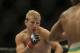 T.J. Dillashaw fights Hugo Viani during the first round of a UFC bantamweight mixed martial arts fight in San Jose, Calif., Saturday, April 20, 2013. (AP Photo/Jeff Chiu)