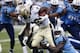 New Orleans Saints running back Khiry Robinson (29) carries in the first half of an NFL preseason football game against the Tennessee Titans in New Orleans, Friday, Aug. 15, 2014. (AP Photo/Rogelio Solis)
