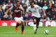 BURNLEY, ENGLAND - AUGUST 30: Danny Ings of Burnley and Angel di Maria of Manchester United compete for the ball during the Barclays Premier League match between Burnley and Manchester United at Turf Moor on August 30, 2014 in Burnley, England. (Photo by Mark Thompson/Getty Images)