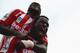 MANCHESTER, ENGLAND - AUGUST 30: Mame Biram Diouf (R) of Stoke City celebrates scoring the opening goal during the Barclays Premier League match between Manchester City and Stoke City at Etihad Stadium on August 30, 2014 in Manchester, England. (Photo by Shaun Botterill/Getty Images)