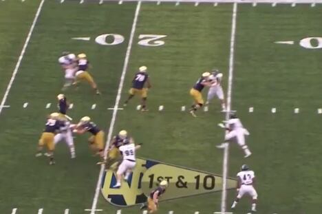 Golson's 75-Yard Touchdown Pass Puts Notre Dame Back on Top