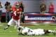 ATLANTA, GA - AUGUST 30: T.J. Yeldon #4 of the Alabama Crimson Tide breaks a tackle by Daryl Worley #7 of the West Virginia Mountaineers at Georgia Dome on August 30, 2014 in Atlanta, Georgia. (Photo by Martin Rose/Getty Images)