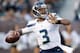 OAKLAND, CA - AUGUST 28: Quarterback Russell Wilson #3 of the Seattle Seahawks passes the ball against the Oakland Raiders during a preseason game at O.co Coliseum on August 28, 2014 in Oakland, California. (Photo by Ezra Shaw/Getty Images)