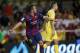 Barcelona's Sandro celebrates after scoring against Villarreal during a Spanish La Liga soccer match at the Madrigal stadium in Villarreal, Spain, on Sunday, Aug 31, 2014.(AP Photo/Alberto Saiz)