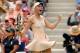 NEW YORK, NY - AUGUST 31: Caroline Wozniacki of Denmark celebrates match point against Maria Sharapova of Russia after winning their women's singles fourth round match on Day Seven of the 2014 US Open at the USTA Billie Jean King National Tennis Center on August 31, 2014 in the Flushing neighborhood of the Queens borough of New York City. (Photo by Matthew Stockman/Getty Images)