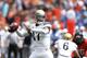 CHARLOTTESVILLE, VA - AUGUST 30: Brett Hundley #17 of the UCLA Bruins looks to pass the ball during first half action against the Virginia Cavaliers at Scott Stadium on August 30, 2014 in Charlottesville, Virginia. (Photo by Joe Robbins/Getty Images)
