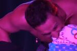 Shirtless Ryan Lochte Devours B-Day Cake