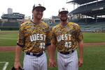 Cubs Rock LLWS Unis in Warm-Ups