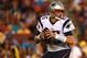 LANDOVER, MD - AUGUST 07: Quarterback Ryan Mallett #15 of the New England Patriots looks to pass against the Washington Redskins during a preseason NFL game at FedExField on August 7, 2014 in Landover, Maryland. The Washington Redskins won, 23-6. (Photo by Patrick Smith/Getty Images)