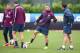 LONDON, ENGLAND - SEPTEMBER 01: Jack Wilshere in action during a England training session before the international friendly match against Norway at London Colney on September 1, 2014 in London, England. (Photo by Ian Walton/Getty Images)