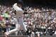 San Francisco Giants' Andrew Susac swings for an RBI single off Pittsburgh Pirates' Charlie Morton in the third inning of a baseball game Wednesday, July 30, 2014, in San Francisco. (AP Photo/Ben Margot)