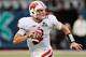 ORLANDO, FL - JANUARY 01: Joel Stave#2 of the Wisconsin Badgers looks to pass in the first half against the South Carolina Gamecocks during the Capital One Bowl on January 1, 2014 in Orlando, Florida. (Photo by Scott Halleran/Getty Images)