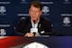 LOUISVILLE, KY - AUGUST 11: Tom Watson the 2014 Ryder Cup captain talks with the media Ryder Cup News Conference on August 11, 2014 at Valhalla Golf Club in Louisville, Kentucky. (Photo by Andy Lyons/Getty Images)