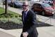 Indianapolis Colts owner Jim Irsay enters Hamilton County court in Noblesville, Ind., Tuesday, Sept. 2, 2014. Irsay is scheduled to appear in court for a change-of-plea hearing on drug-related charges he faces from a traffic stop in March. (AP Photo/Michael Conroy)