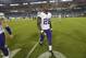 Minnesota Vikings running back Adrian Peterson (28) leaves the field after a preseason NFL football game against the Tennessee Titans Thursday, Aug. 28, 2014, in Nashville, Tenn. The Vikings won 19-3. (AP Photo/Wade Payne)