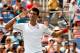 NEW YORK, NY - SEPTEMBER 01: Novak Djokovic of Serbia reacts after a point against Philipp Kohlschreiber of Germany during their men's singles fourth round match on Day Eight of the 2014 US Open at the USTA Billie Jean King National Tennis Center on September 1, 2014 in the Flushing neighborhood of the Queens borough of New York City. (Photo by Matthew Stockman/Getty Images)