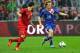 GENEVA, SWITZERLAND - JUNE 10: Alen Halilovic of Croatia fights for the ball with Adelino Vieirinha of Portugal during the international friendly match between Portugal and Croatia on June 10, 2013 in Geneva, Switzerland. (Photo by Harold Cunningham/Getty Images)