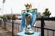 MANCHESTER, ENGLAND - AUGUST 25: General View of a replica of the Premier League trophy prior to the Barclays Premier League match between Manchester City and Liverpool at the Etihad Stadium on August 25, 2014 in Manchester, England. (Photo by Clive Brunskill/Getty Images)