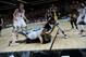 New Zealand's Thomas Abercrombie, and Kenneth Faried of the U.S, bottom, duel for the ball during the Group C Basketball World Cup match, in Bilbao northern Spain, Tuesday, Sept. 2, 2014. The 2014 Basketball World Cup competition take place in various cities in Spain from last Aug. 30 through to Sept. 14. (AP Photo/Alvaro Barrientos)