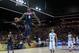 Rudy Gay of the US dunks the ball during the Group C Basketball World Cup match against Dominican Republic, in Bilbao, northern Spain, Wednesday, Sept. 3, 2014. The 2014 Basketball World Cup competition take place in various cities in Spain from Aug. 30 to Sept. 14. (AP Photo/Alvaro Barrientos)