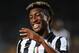 JAKARTA, INDONESIA - AUGUST 06: Kingsley Junior Coman of Juventus FC in reacts during the pre-season friendly match between Indonesia Selection All Star Team and Juventus FC at Gelora Bung Karno Stadium on August 6, 2014 in Jakarta, Indonesia. Juventus FC won the game 8-1. (Photo by Robertus Pudyanto/Getty Images)