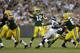 GREEN BAY, WI - AUGUST 23: Aaron Rodgers