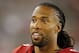 Arizona Cardinals wide receiver Larry Fitzgerald (11) during the first quarter of an NFL football game against the Cincinnati Bengals, Sunday, Aug. 24, 2014 in Glendale, Ariz. (AP Photo/Rick Scuteri)