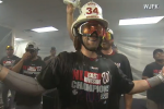 Bryce Harper Celebrates, Fireman Style