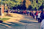 HUGE Line at Ray Rice Jersey Exchange 