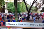 Ole Miss Fans Rush for Tailgating Spot