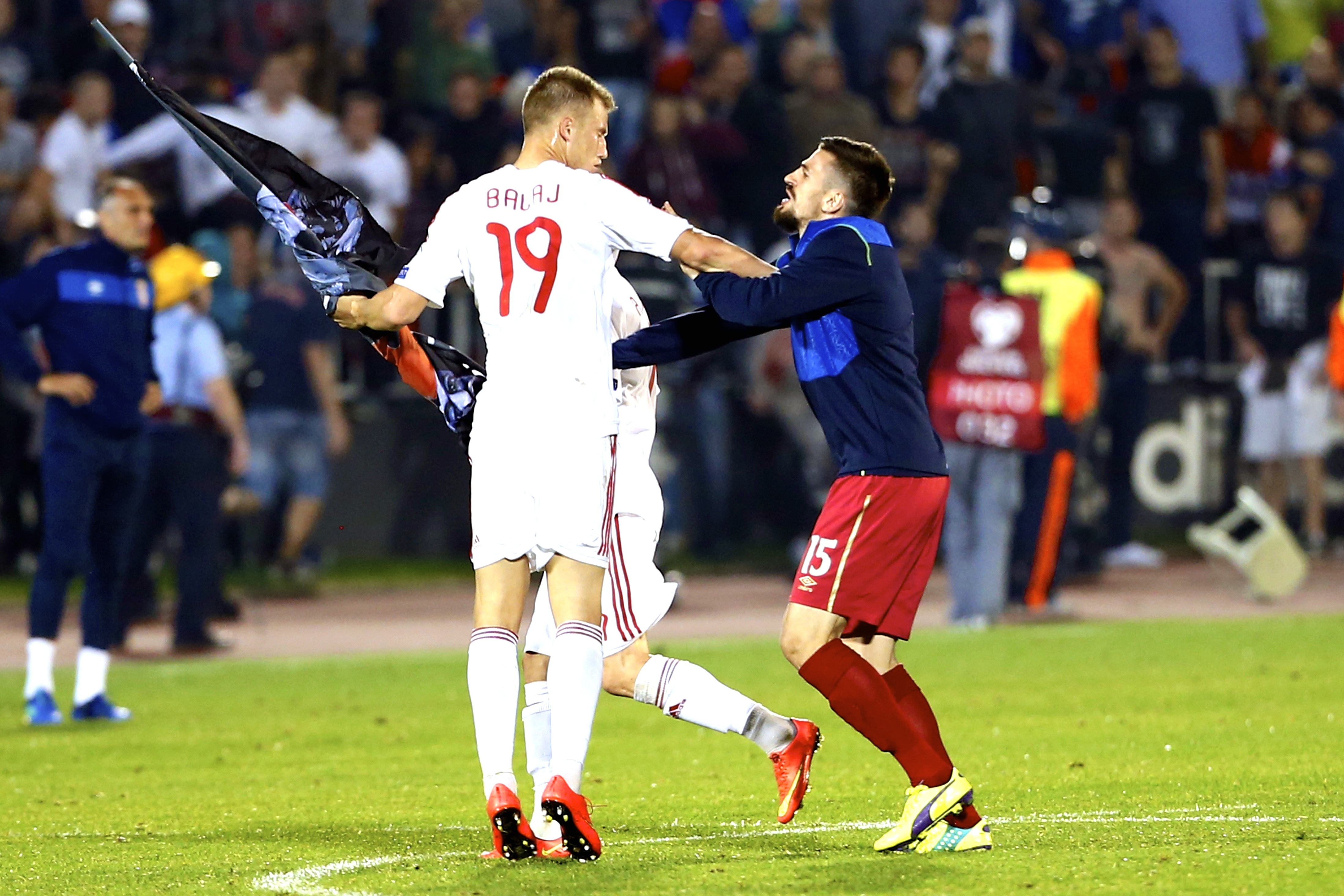 Serbia vs. Albania Euro 2016 Qualifier Abandoned Due to Fan, Player