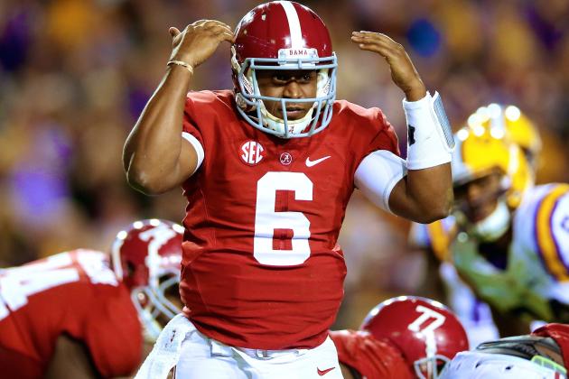 Blake Sims Becomes Alabama Hero with Clutch Fourth Quarter and OT vs. LSU