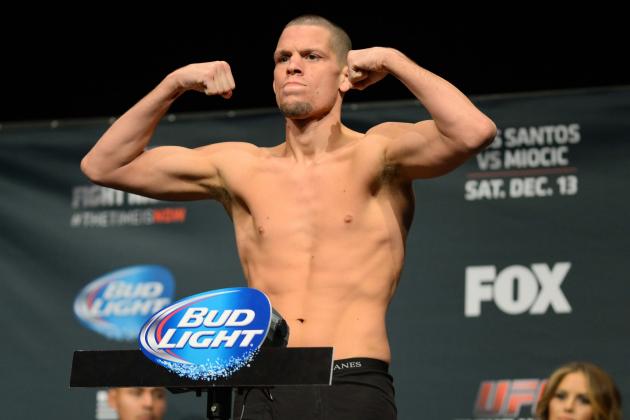 Nate Diaz Misses Weight by More Than 4 Pounds Prior to Fight at UFC on Fox 13