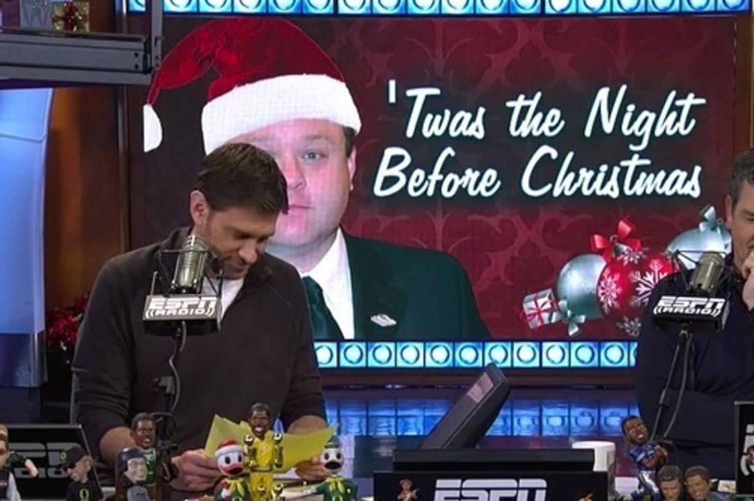 frank caliendo impersonates espn personalities while frank caliendo night before christmas