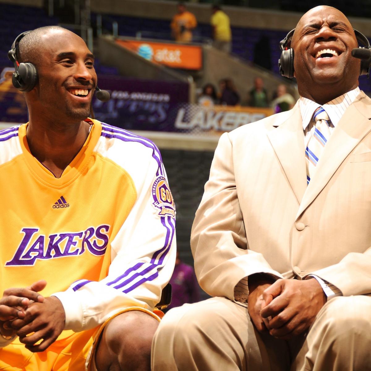 Kobe Bryant Will Supplant Magic Johnson as Loudest Lakers Alumni Voice | Bleacher ...