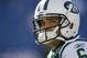 New York Jets quarterback Mark Sanchez looks into the stands prior to an NFL football game against the Buffalo Bills in Orchard Park, N.Y., Sunday, Nov. 6, 2011. (AP Photo/Derek Gee)
