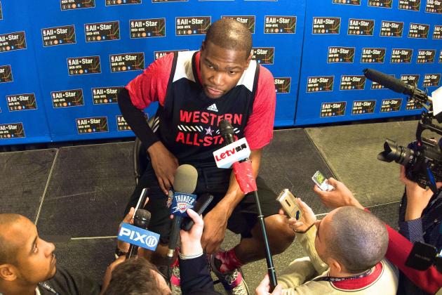 Kevin Durant Comments on Relationship with Media at 2015 NBA All-Star Weekend