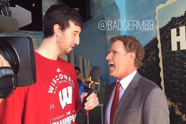 Frank the Tanks Collide as Wisconsin's Frank Kaminsky Meets Will Ferrell