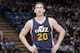 SACRAMENTO, CA - DECEMBER 8: Gordon Hayward #20 of the Utah Jazz looks on during the game against the Sacramento Kings on December 8, 2014 at Sleep Train Arena in Sacramento, California. NOTE TO USER: User expressly acknowledges and agrees that, by downloading and or using this photograph, User is consenting to the terms and conditions of the Getty Images Agreement. Mandatory Copyright Notice: Copyright 2014 NBAE (Photo by Rocky Widner/NBAE via Getty Images)