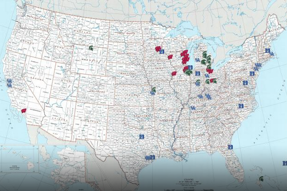 Map of Final Four Teams Shows Hometowns of All Its Players