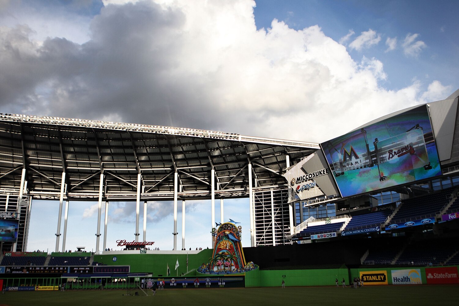 The Marlins Somehow Had a Rain Delay in a Stadium with a Retractable