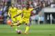 Liverpool's Raheem Sterling takes a shot at goal during the English FA Cup semifinal soccer match between Liverpool and Aston Villa at Wembley Stadium in London, Sunday, April 19, 2015. (AP Photo/Kirsty Wigglesworth)