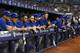 ST. PETERSBURG, FL - APRIL 26: The Toronto Blue Jays look on from the dugout during the eighth inning of a game against the Tampa Bay Rays on April 26, 2015 at Tropicana Field in St. Petersburg, Florida. (Photo by Brian Blanco/Getty Images)