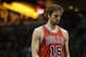 Chicago Bulls' Pau Gasol stands before a free throw during Game 4 of an NBA basketball first-round playoff series against the Milwaukee Bucks Saturday, April 25, 2015, in Milwaukee.