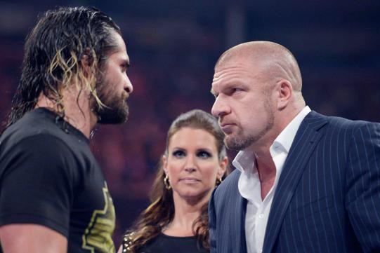 Resultado de imagem para seth rollins and triple h face to face