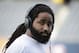 Miami Dolphins guard Dallas Thomas (63) walks on the field during warmups before an NFL football game between the Chicago Bears and the Miami Dolphins Sunday, Oct. 19, 2014 in Chicago, (AP Photo/Charles Rex Arbogast)
